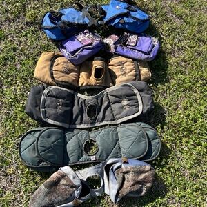 Pet Adventure Carrier Bags - Black, Purple, Tan